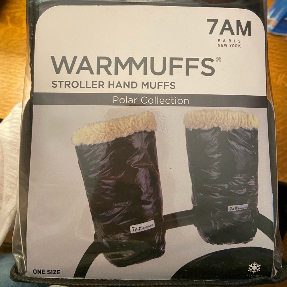 7AM stroller hand muffs - polar collection; brand new, never opened